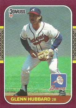 #48 Glenn Hubbard - Atlanta Braves - 1987 Donruss Opening Day Baseball