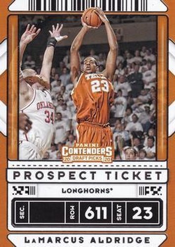 #48b LaMarcus Aldridge - Texas Longhorns - 2020 Panini Contenders Draft Picks Basketball