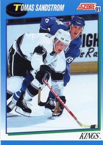 #490 Tomas Sandstrom - Los Angeles Kings - 1991-92 Score Canadian Hockey