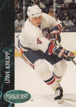 #101 Uwe Krupp - New York Islanders - 1992-93 Parkhurst Hockey
