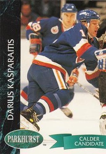 #102 Darius Kasparaitis - New York Islanders - 1992-93 Parkhurst Hockey