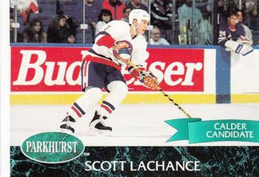 #105 Scott Lachance - New York Islanders - 1992-93 Parkhurst Hockey