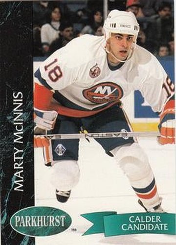 #106 Marty McInnis - New York Islanders - 1992-93 Parkhurst Hockey