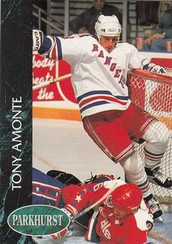 #107 Tony Amonte - New York Rangers - 1992-93 Parkhurst Hockey