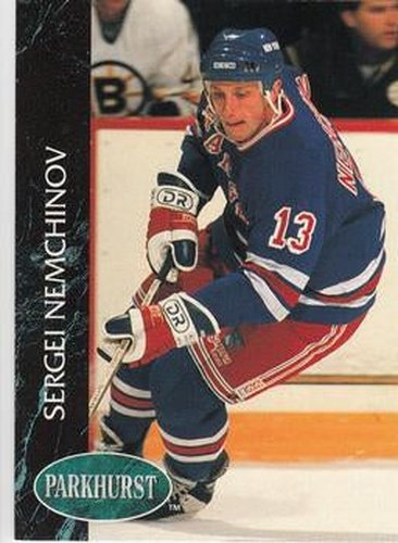 #114 Sergei Nemchinov - New York Rangers - 1992-93 Parkhurst Hockey