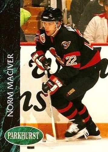 #117 Norm Maciver - Ottawa Senators - 1992-93 Parkhurst Hockey
