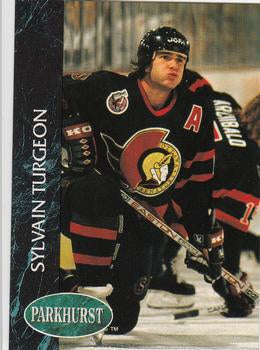 #121 Sylvain Turgeon - Ottawa Senators - 1992-93 Parkhurst Hockey