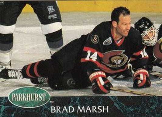 #123 Brad Marsh - Ottawa Senators - 1992-93 Parkhurst Hockey