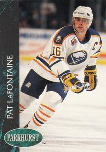 #12 Pat LaFontaine - Buffalo Sabres - 1992-93 Parkhurst Hockey