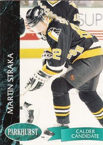 #140 Martin Straka - Pittsburgh Penguins - 1992-93 Parkhurst Hockey