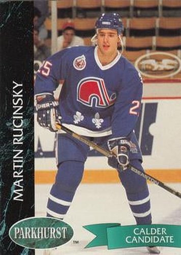 #149 Martin Rucinsky - Quebec Nordiques - 1992-93 Parkhurst Hockey