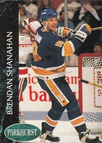 #156 Brendan Shanahan - St. Louis Blues - 1992-93 Parkhurst Hockey