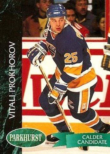 #157 Vitali Prokhorov - St. Louis Blues - 1992-93 Parkhurst Hockey