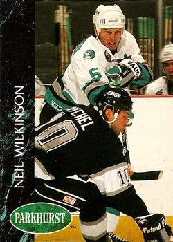 #165 Neil Wilkinson - San Jose Sharks - 1992-93 Parkhurst Hockey