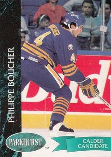 #16 Philippe Boucher - Buffalo Sabres - 1992-93 Parkhurst Hockey