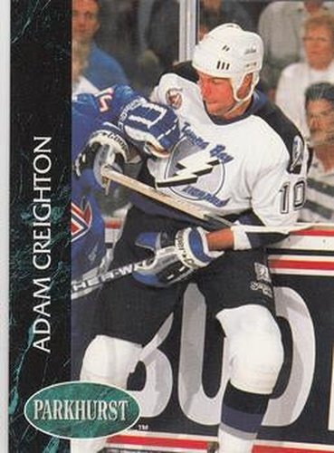 #172 Adam Creighton - Tampa Bay Lightning - 1992-93 Parkhurst Hockey