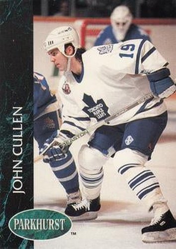 #180 John Cullen - Toronto Maple Leafs - 1992-93 Parkhurst Hockey