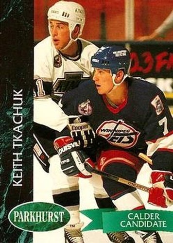 #206 Keith Tkachuk - Winnipeg Jets - 1992-93 Parkhurst Hockey