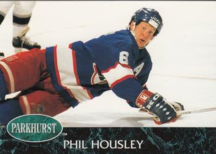 #208 Phil Housley - Winnipeg Jets - 1992-93 Parkhurst Hockey