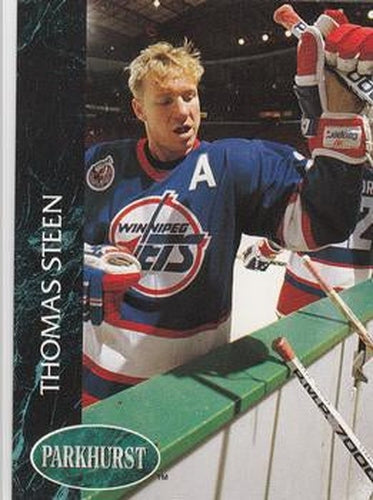 #214 Thomas Steen - Winnipeg Jets - 1992-93 Parkhurst Hockey