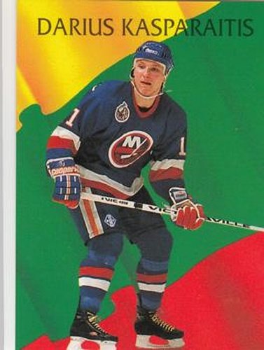 #215 Darius Kasparaitis - New York Islanders - 1992-93 Parkhurst Hockey