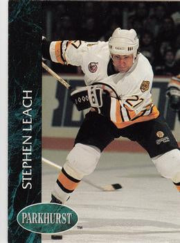 #241 Steve Leach - Boston Bruins - 1992-93 Parkhurst Hockey