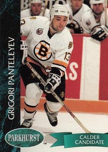 #243 Grigori Panteleev - Boston Bruins - 1992-93 Parkhurst Hockey