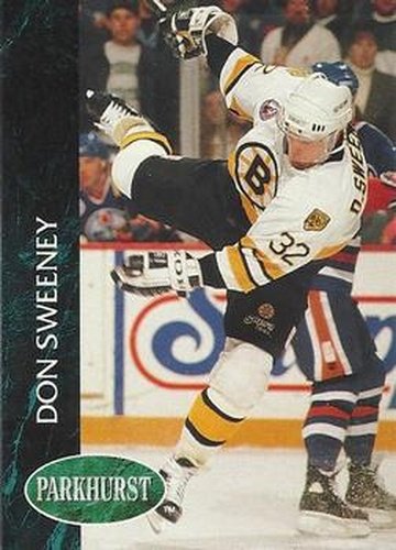 #244 Don Sweeney - Boston Bruins - 1992-93 Parkhurst Hockey