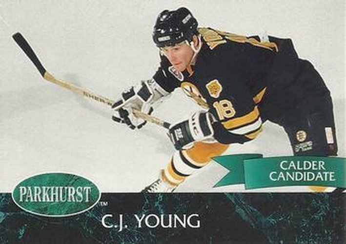 #246 C.J. Young - Boston Bruins - 1992-93 Parkhurst Hockey