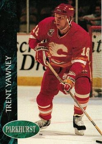 #262 Trent Yawney - Calgary Flames - 1992-93 Parkhurst Hockey