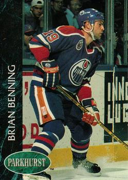 #284 Brian Benning - Edmonton Oilers - 1992-93 Parkhurst Hockey