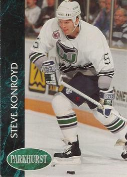 #299 Steve Konroyd - Hartford Whalers - 1992-93 Parkhurst Hockey