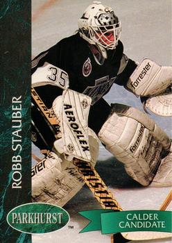 #303 Robb Stauber - Los Angeles Kings - 1992-93 Parkhurst Hockey