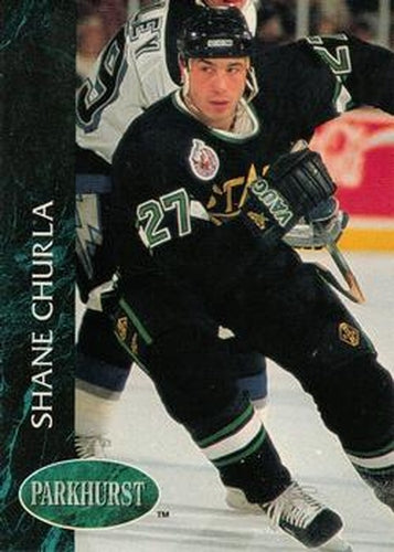 #316 Shane Churla - Minnesota North Stars - 1992-93 Parkhurst Hockey