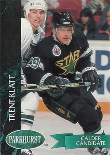 #317 Trent Klatt - Minnesota North Stars - 1992-93 Parkhurst Hockey