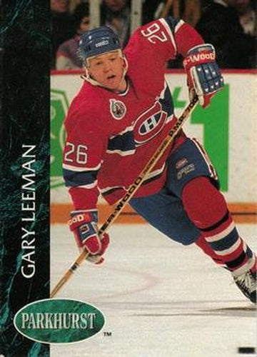 #323 Gary Leeman - Montreal Canadiens - 1992-93 Parkhurst Hockey