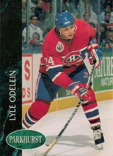 #325 Lyle Odelein - Montreal Canadiens - 1992-93 Parkhurst Hockey