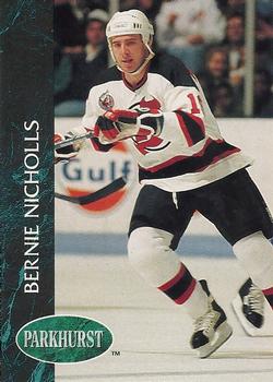 #328 Bernie Nicholls - New Jersey Devils - 1992-93 Parkhurst Hockey