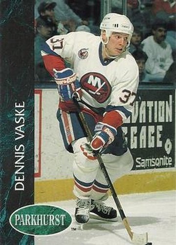 #335 Dennis Vaske - New York Islanders - 1992-93 Parkhurst Hockey