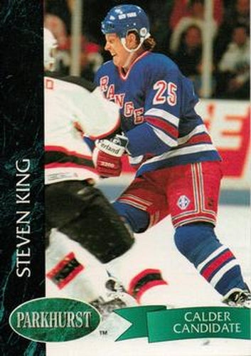 #347 Steven King - New York Rangers - 1992-93 Parkhurst Hockey