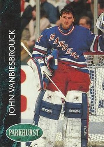 #349 John Vanbiesbrouck - New York Rangers - 1992-93 Parkhurst Hockey