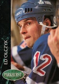 #350 Ed Olczyk - New York Rangers - 1992-93 Parkhurst Hockey