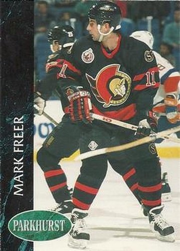 #354 Mark Freer - Ottawa Senators - 1992-93 Parkhurst Hockey