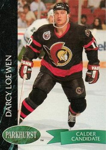 #355 Darcy Loewen - Ottawa Senators - 1992-93 Parkhurst Hockey