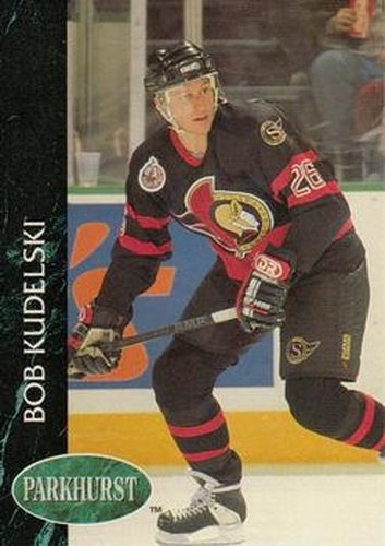 #357 Bob Kudelski - Ottawa Senators - 1992-93 Parkhurst Hockey