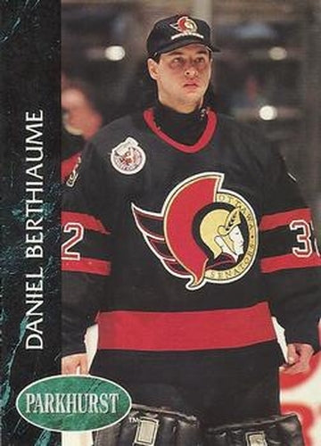 #359 Daniel Berthiaume - Ottawa Senators - 1992-93 Parkhurst Hockey