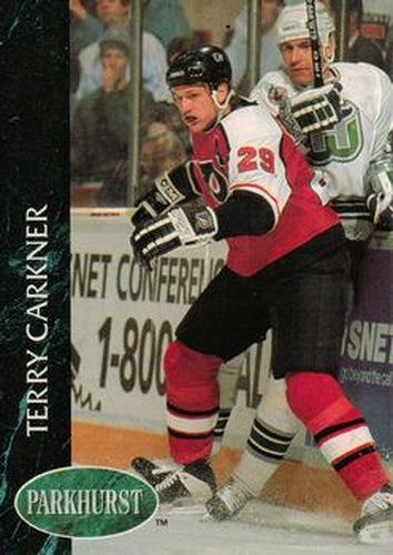 #362 Terry Carkner - Philadelphia Flyers - 1992-93 Parkhurst Hockey