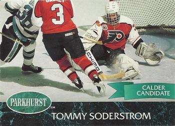 #367 Tommy Soderstrom - Philadelphia Flyers - 1992-93 Parkhurst Hockey