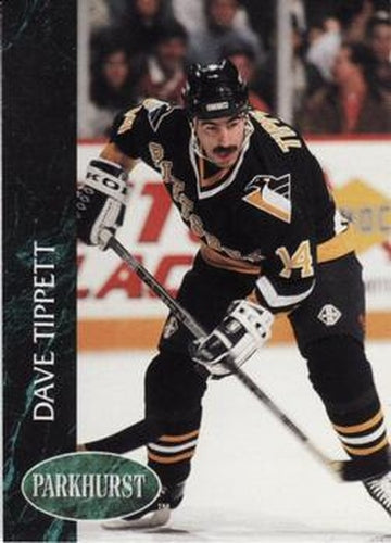 #372 Dave Tippett - Pittsburgh Penguins - 1992-93 Parkhurst Hockey