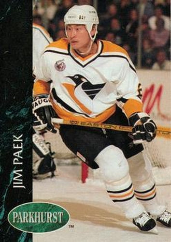 #375 Jim Paek - Pittsburgh Penguins - 1992-93 Parkhurst Hockey